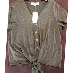 Hippie Rose Navy Top